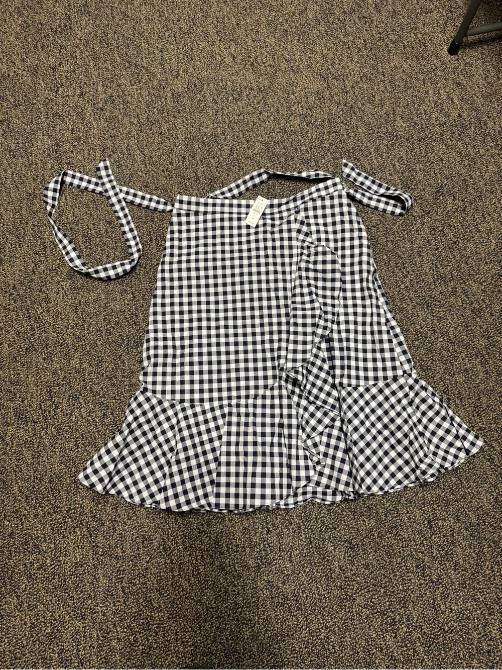 Gingham Tie-Front Midi Skirt | Talbots